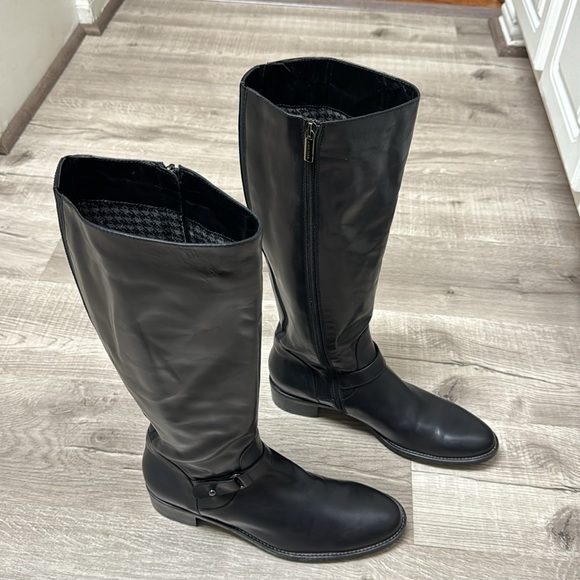 Aquatalia Tall Black Riding Boots - Picture 1 of 13